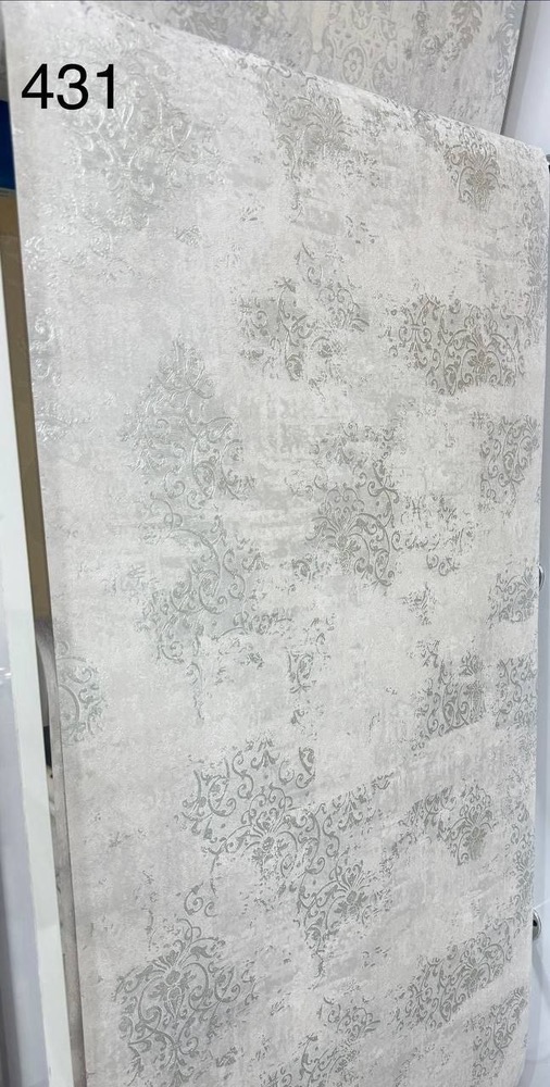 کاغذ دیواری سفید طوسی کد 431